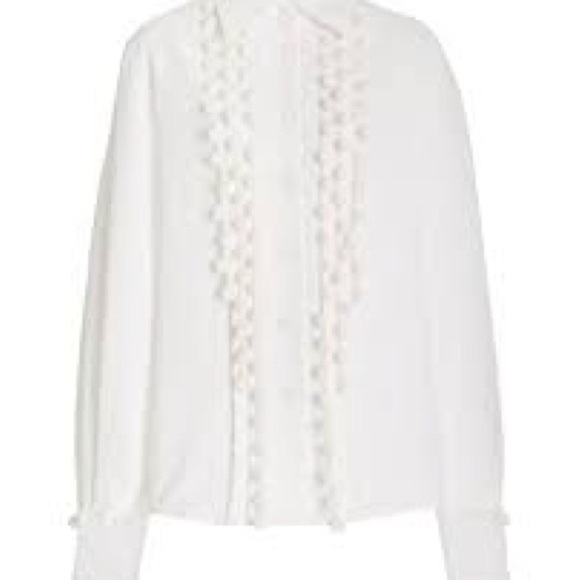 Alexis White Blouse with Pom Pom Details - Picture 4 of 10